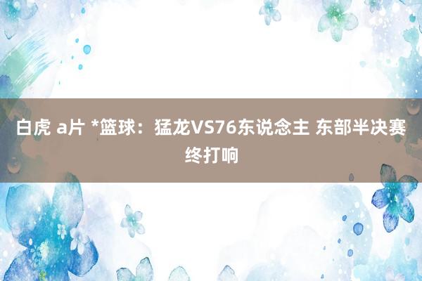 白虎 a片 *篮球：猛龙VS76东说念主 东部半决赛终打响