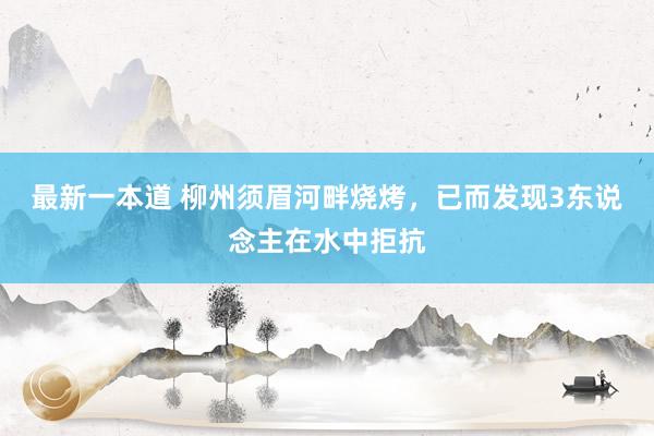 最新一本道 柳州须眉河畔烧烤，已而发现3东说念主在水中拒抗