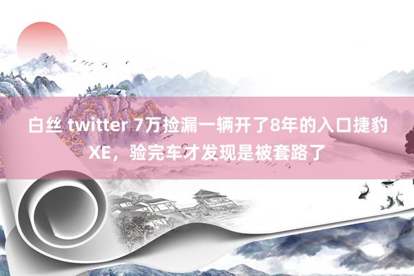 白丝 twitter 7万捡漏一辆开了8年的入口捷豹XE，验完车才发现是被套路了