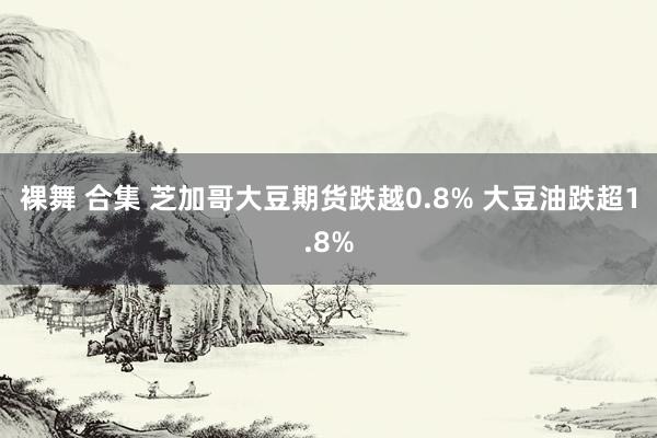 裸舞 合集 芝加哥大豆期货跌越0.8% 大豆油跌超1.8%