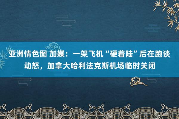 亚洲情色图 加媒：一架飞机“硬着陆”后在跑谈动怒，加拿大哈利法克斯机场临时关闭