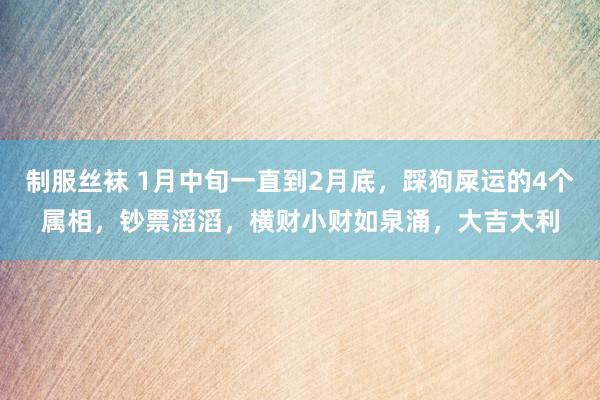 制服丝袜 1月中旬一直到2月底，踩狗屎运的4个属相，钞票滔滔，横财小财如泉涌，大吉大利