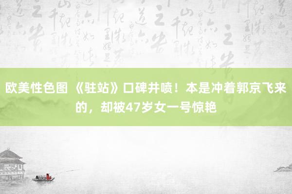 欧美性色图 《驻站》口碑井喷！本是冲着郭京飞来的，却被47岁女一号惊艳