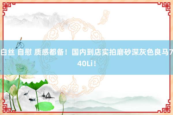 白丝 自慰 质感都备！国内到店实拍磨砂深灰色良马740Li！