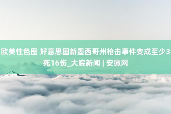 欧美性色图 好意思国新墨西哥州枪击事件变成至少3死16伤_大皖新闻 | 安徽网